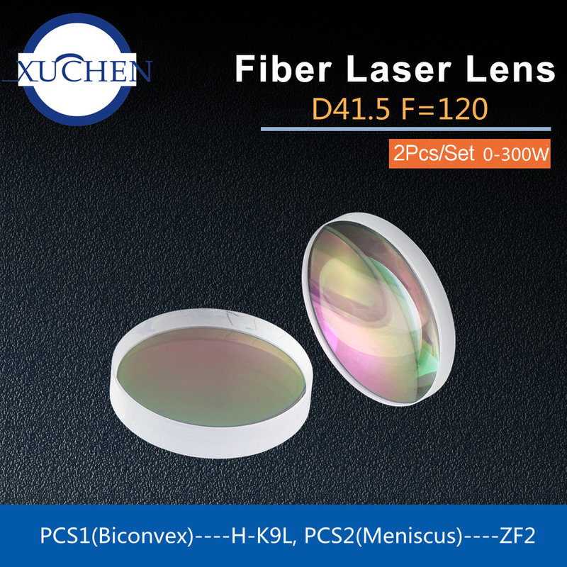 F120 Meniscus Compound Laser Focusing Lens H-K9L+ZF2 300W For Laser Cutting Head